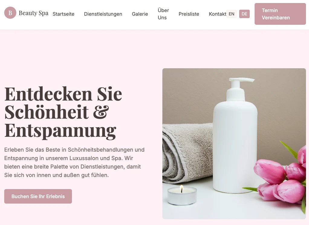 Beauty Salon Template