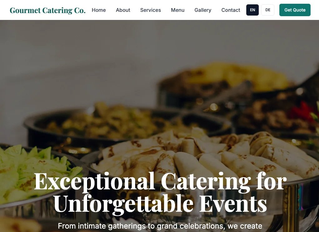 Catering Service Template
